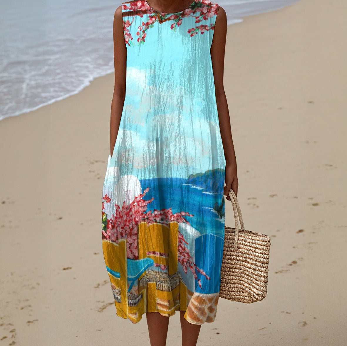 Cotton Sleeveless Dress