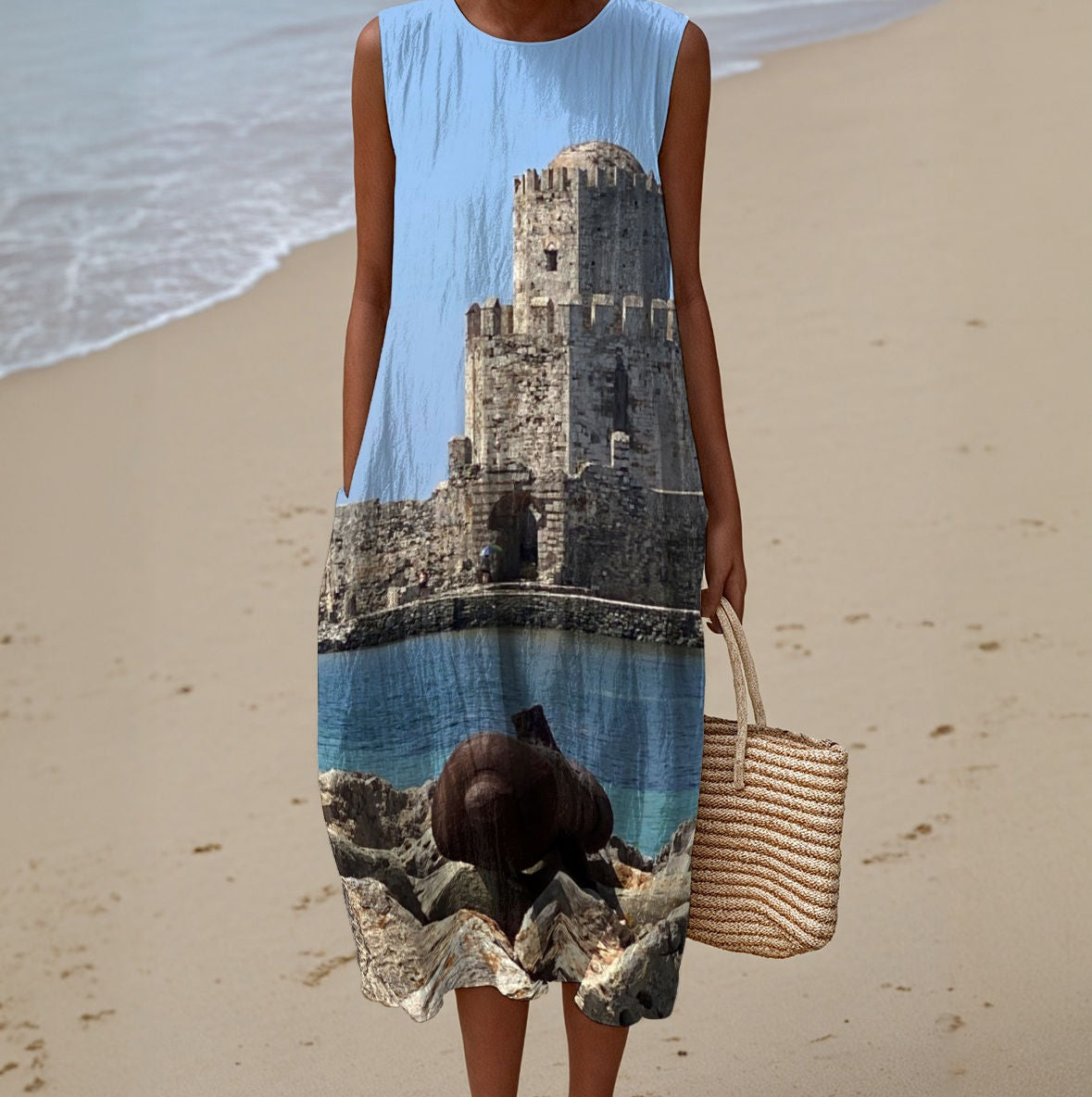 Cotton Sleeveless Dress