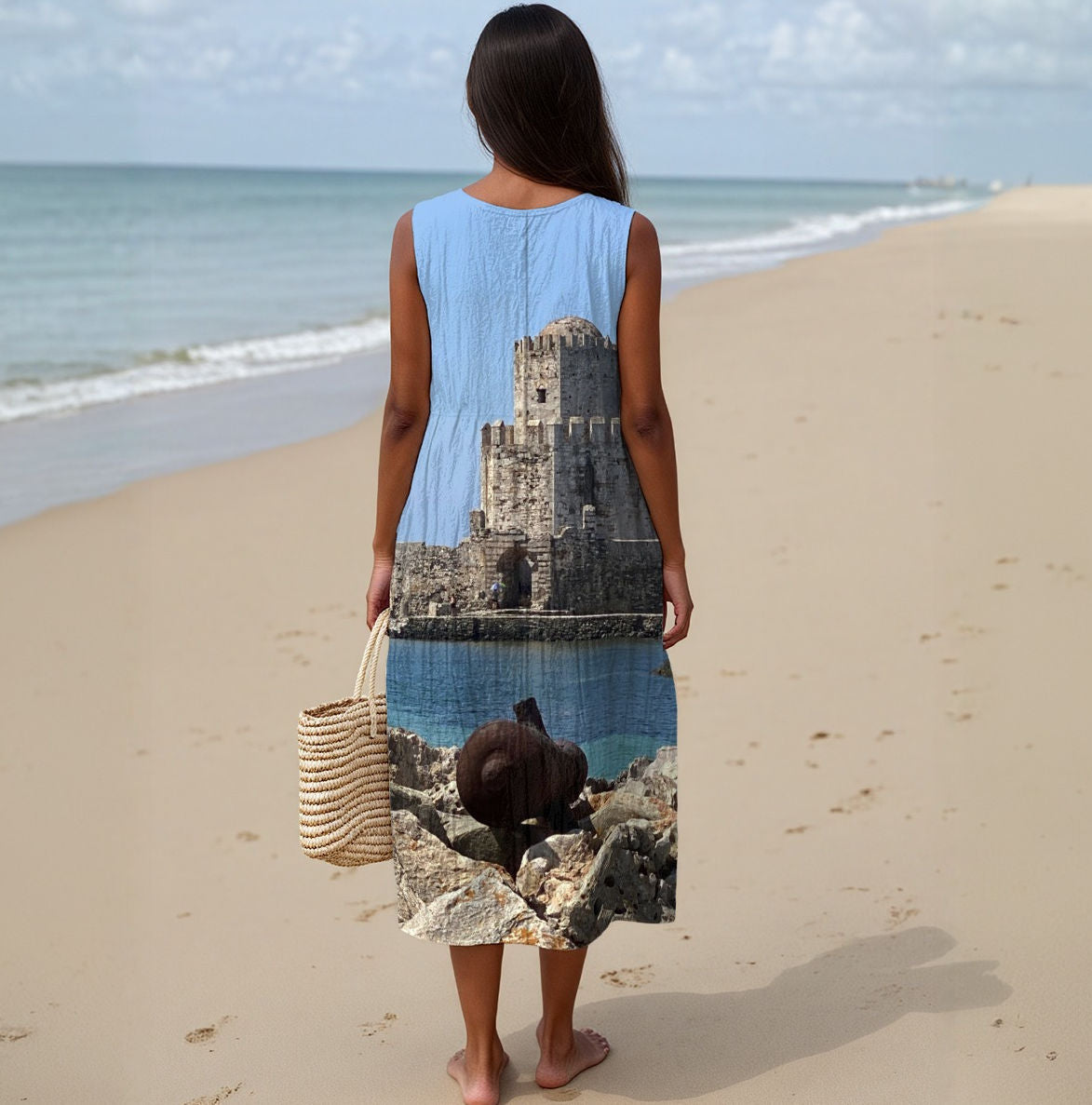 Cotton Sleeveless Dress